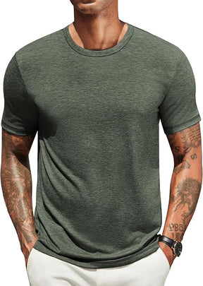 COOFANDY Men's T Shirts Short Sleeve Soft Crew Neck Lightweight Tee Shirts Casual Summer Basic Tops