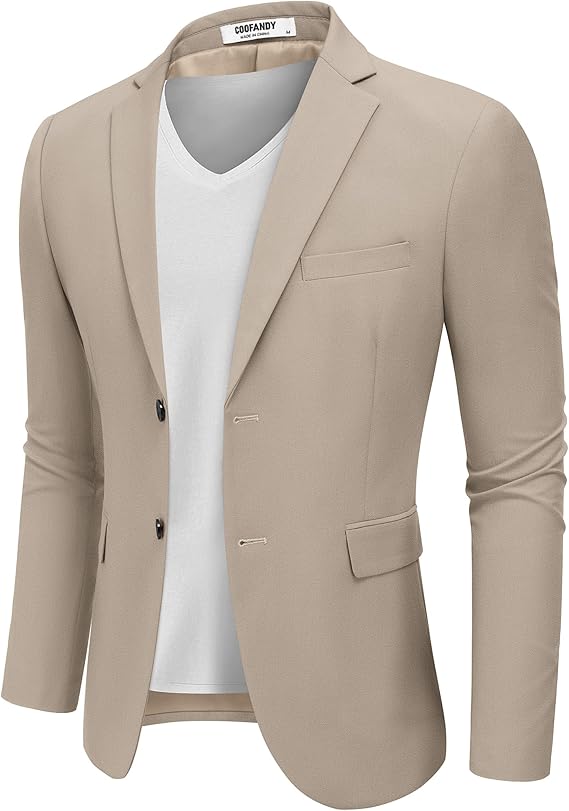 COOFANDY Men's Casual Blazer Lightweight Suit Jacket Slim Fit Sport Coats for Men