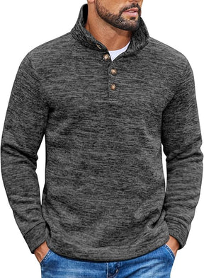 COOFANDY Men's Casual Slim Fit Pullover Sweater Knitted Thermal Sweatshirt