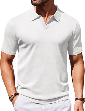 COOFANDY Knit Polo Shirts Polo T Shirt Golf Shirts