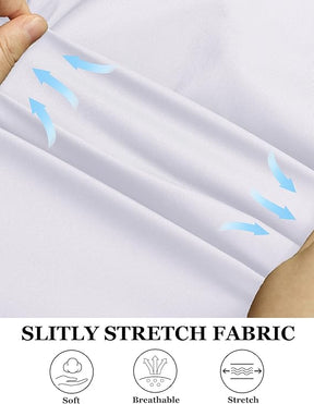 COOFANDY Muscle Fit Dress Shirts for Men Banded Collar Casual Button Down Shirts