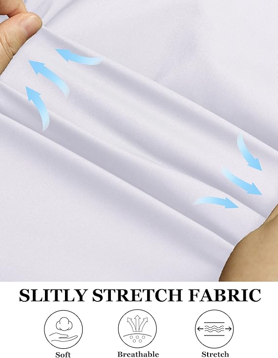 COOFANDY Muscle Fit Dress Shirts for Men Banded Collar Casual Button Down Shirts