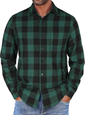COOFANDY Flannel Shirts Long Sleeve Button Down Shirt