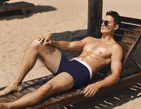COOFANDY Men's Square Leg Swim Briefs Tight Swim Trunks Swimsuit Athletic Bathing Suit Swimwear with Liner