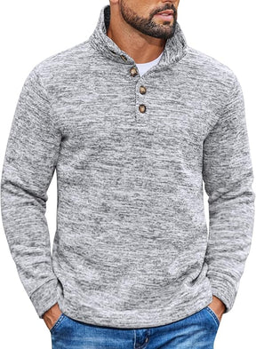 COOFANDY Men's Casual Slim Fit Pullover Sweater Knitted Thermal Sweatshirt