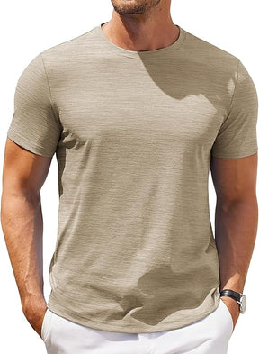 COOFANDY Mens Crew Neck T Shirt Short Sleeve Casual Summer Basic Tee Slim Fit Workout T-Shirt