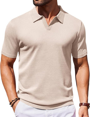 COOFANDY Knit Polo Shirts Polo T Shirt Golf Shirts
