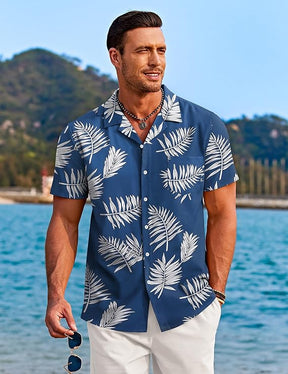 COOFANDY Mens Hawaiian Shirt Short Sleeve Casual Funky Beach Shirt Summer Shirts with Pocket