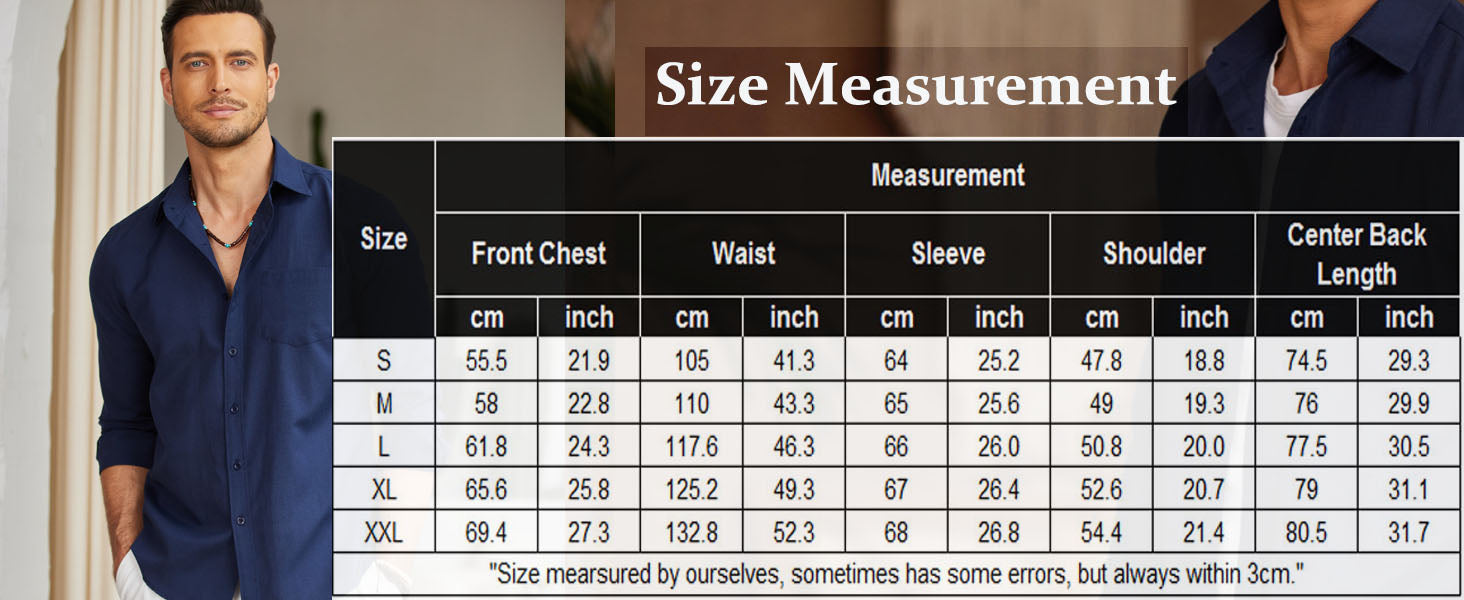 COOFANDY Men's Long Sleeve Button Down Casual Untucked Regular-Fit Oxford Dress Shirts