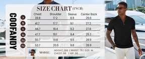 COOFANDY Mens Textured Knit Polo Shirts Zipper Polo Shirts Short Sleeve Casual Lightweight Golf Shirt