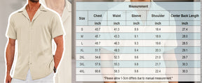 COOFANDY Men's Casual Button Down Shirts Short Sleeve Regular Fit Fashion Camp Beach Shirts Tops
