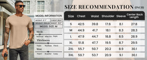 COOFANDY Men's Short Sleeve T-Shirts Crew Neck Casual Summer T Shirts 1-3 Pack Basic Tee Shirt