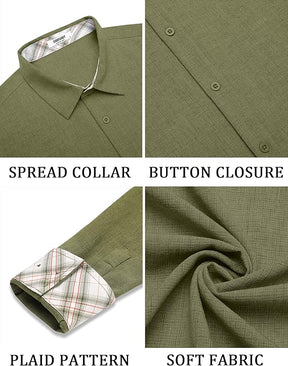COOFANDY Men's Long Sleeve Button Down Regular Fit Dress Shirt
