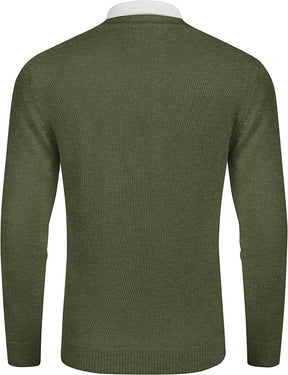 V Neck Lightweight Button Down Knitted Sweater (US Only) Sweaters COOFANDY Store 