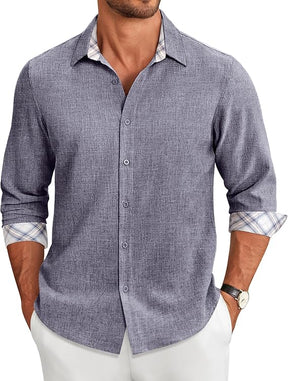 COOFANDY Men's Long Sleeve Button Down Regular Fit Dress Shirt