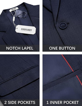 COOFANDY Mens Casual Blazer Suit Jackets One Button Sport Coats Lightweight Business Sports Jackets