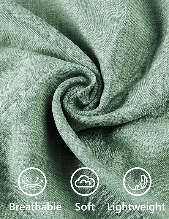 COOFANDY Men's Saint Patrick's Day Lucky Green Cuban Linen Shirt