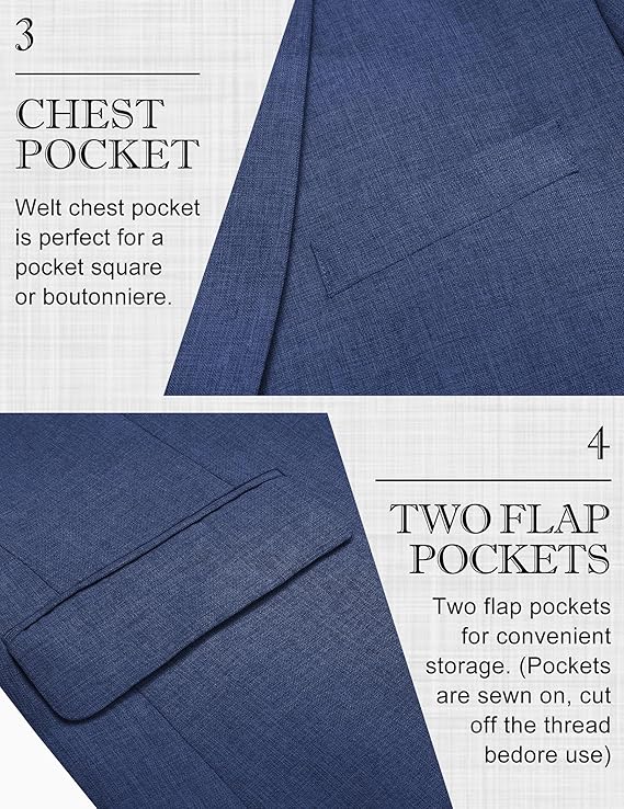 COOFANDY Men's Blazer Casual Sport Coats Two Buttons Lightweight Suit Jacket