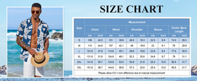 COOFANDY Men's Hawaiian Shirt Short Sleeve Floral Button Down Shirts Tropical Vacation Beach Shirts with Pocket