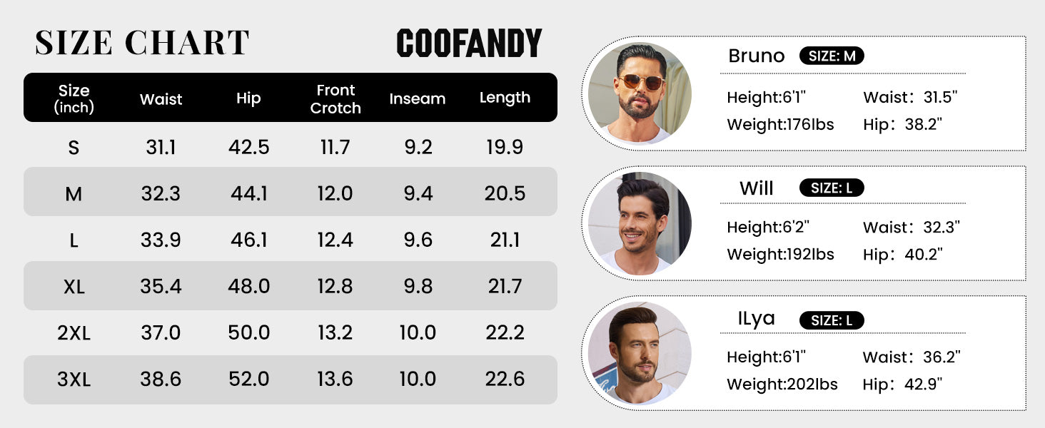COOFANDY Men's Casual Shorts 9'' Cotton Drawstring Elastic Waist Lightweight Summer Beach Shorts with Pockets
