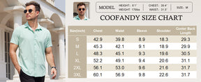 COOFANDY Mens Dress Shirts Button Down Short Sleeve Shirt Summer Shirts Business Casual Wedding Shirt