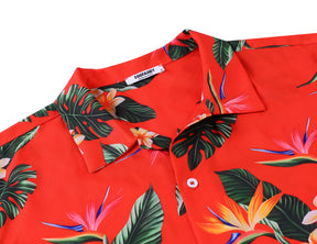 COOFANDY Mens Hawaiian Shirts Short Sleeve Tropical Button Down Shirt Floral Shirt Summer Beach Shirt