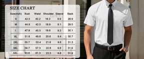 COOFANDY Men's Dress Shirts Short Sleeve Business Casual Regular Fit Button Down Shirts with Pocket S-XXL