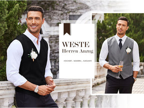 COOFANDY Men's Suit Vest Slim Fit Business Formal Waistcoat Casual Dress Vest