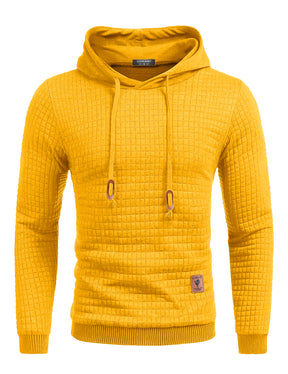 COOFANDY Mens Hooded Sweatshirt Casual Long Sleeve Drawstring Waffle Knit Pullover Hoodies