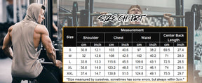 COOFANDY Men's Workout Hooded Tank Tops Bodybuilding Muscle Cut Off T Shirt Sleeveless Gym Hoodies M-L