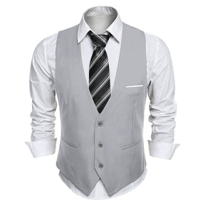COOFANDY Men's Suit Vest Slim Fit Formal Dress Waistcoat Casual Business Vests for Suit or Tuxedo
