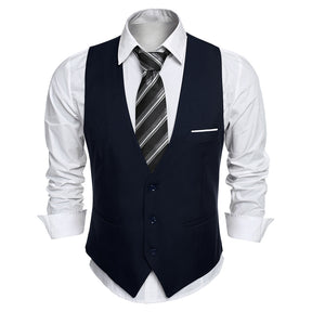 COOFANDY Men's Suit Vest Slim Fit Formal Dress Waistcoat Casual Business Vests for Suit or Tuxedo