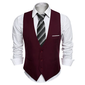 COOFANDY Men's Suit Vest Slim Fit Formal Dress Waistcoat Casual Business Vests for Suit or Tuxedo