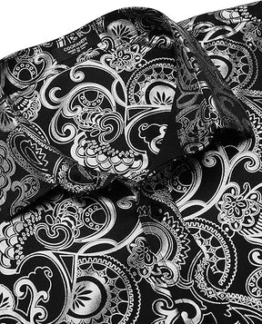 COOFANDY Men's Rose Shiny Shirt Luxury Flowered Printed Button Down Shirt S-XXL