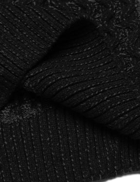 COOFANDY Men's Knitted Turtleneck Sweater Long Sleeve Slim Fit Designer Shawl Collar Pullover