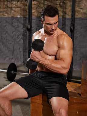 COOFANDY Men's 3 Pack Workout Gym Shorts Mesh Athletic Shorts Lightweight Bodybuilding Training Short Pants with Pockets