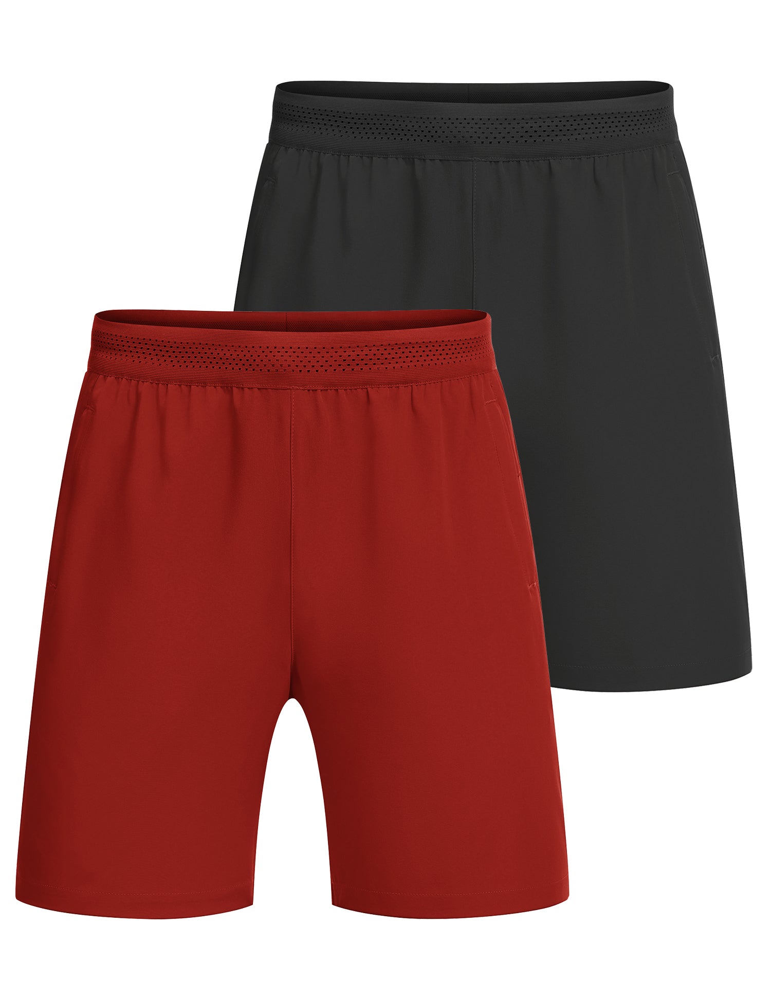 COOFANDY Men's 2 Pack Gym Workout Shorts 7 Inch Quick Dry Athletic Shorts Lightweight Running Shorts with Pockets