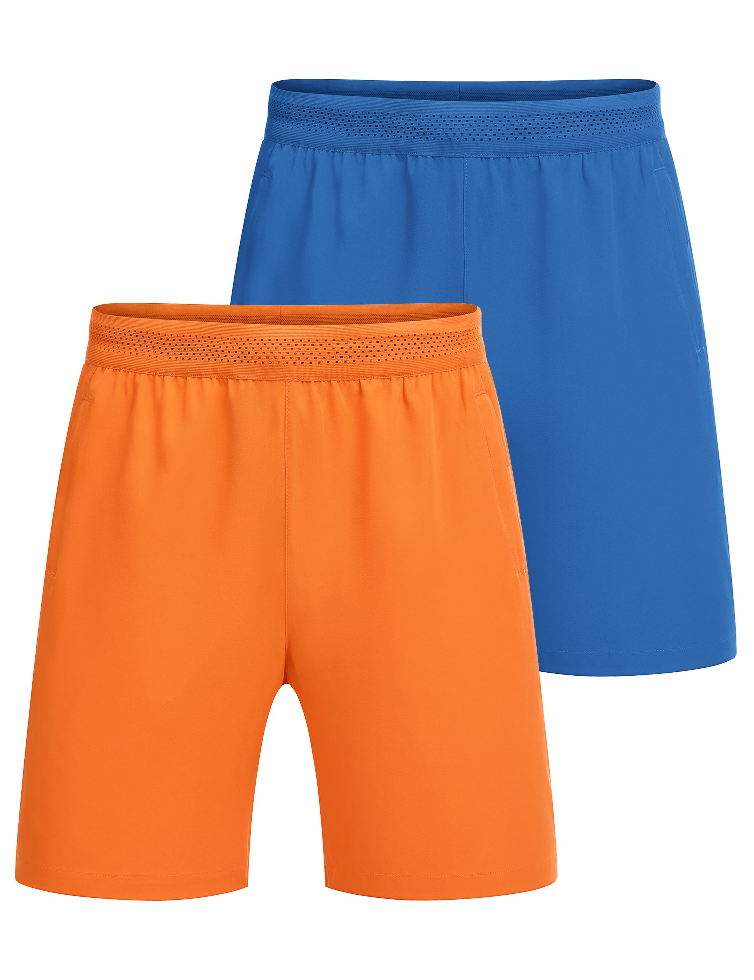 COOFANDY Men's 2 Pack Gym Workout Shorts 7 Inch Quick Dry Athletic Shorts Lightweight Running Shorts with Pockets