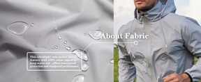 COOFANDY Men's Packable Rain Jacket Lightweight Waterproof Raincoat with Hood Travel Hiking Golf Windbreaker S-XXL