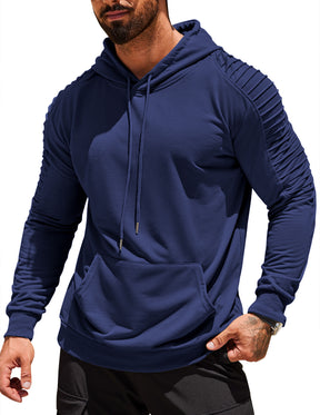 COOFANDY Mens Hoodie Sweatshirts Casual Drawstring Hoodies Fashion Hooded Collar Athletic Pullover with Pocket