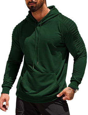 COOFANDY Mens Hoodie Sweatshirts Casual Drawstring Hoodies Fashion Hooded Collar Athletic Pullover with Pocket