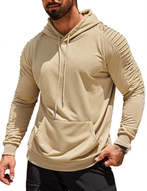 COOFANDY Mens Hoodie Sweatshirts Casual Drawstring Hoodies Fashion Hooded Collar Athletic Pullover with Pocket