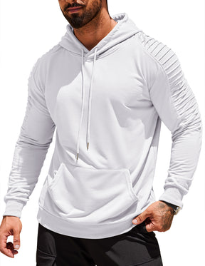 COOFANDY Mens Hoodie Sweatshirts Casual Drawstring Hoodies Fashion Hooded Collar Athletic Pullover with Pocket