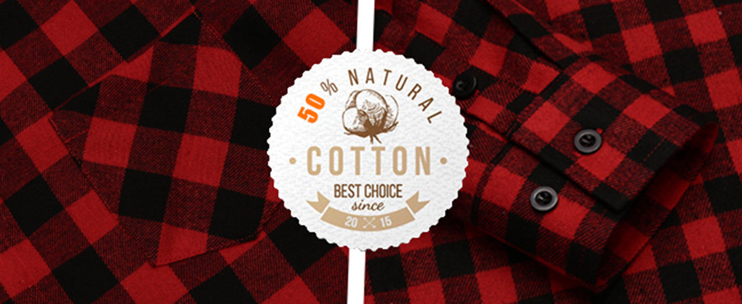 COOFANDY Men's Flannel Plaid Shirts Long Sleeve Casual Cotton Button Down Shirts S-XXL