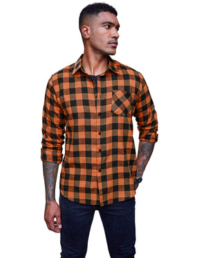 COOFANDY Men's Flannel Plaid Shirts Long Sleeve Casual Cotton Button Down Shirts S-XXL