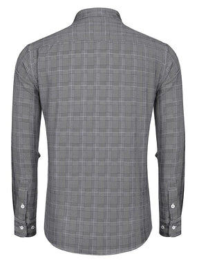 Classic Regular Fit Plaid Shirt (US Only) Shirts coofandy 