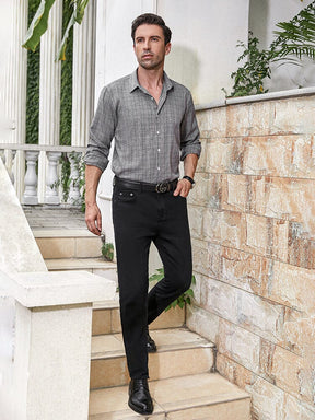 Classic Regular Fit Plaid Shirt (US Only) Shirts coofandy 