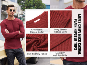 COOFANDY Men's 2 Pack Muscle T-Shirt Stretch Long Sleeve Gym Workout Bodybuilding Training Tee Shirts Casual Hipster Tops