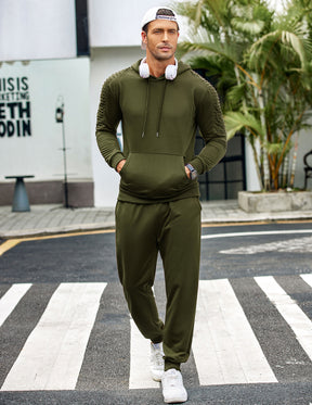 COOFANDY Men's Tracksuit 2 Piece Hoodie Sweatsuit Sets Casual Jogging Athletic Suits