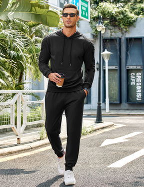 COOFANDY Men's Tracksuit 2 Piece Hoodie Sweatsuit Sets Casual Jogging Athletic Suits